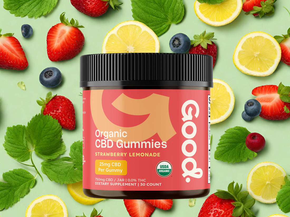 Organic CBD Gummies Strawberry Lemonade (10mg and 25mg)