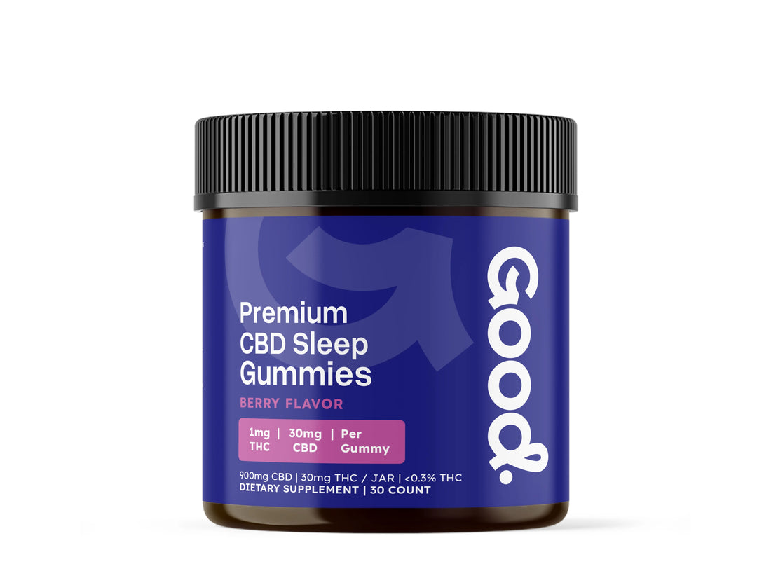Premium CBD Sleep Gummies (Berry Flavor) - Good Organics