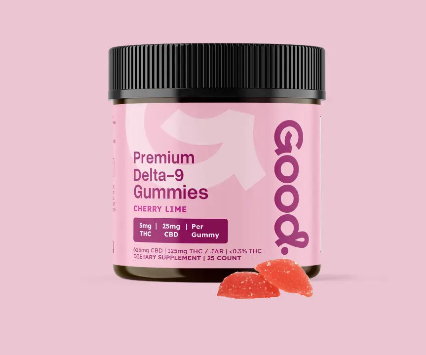 5mg Delta 9 Gummies (Cherry Lime) - Good Organics