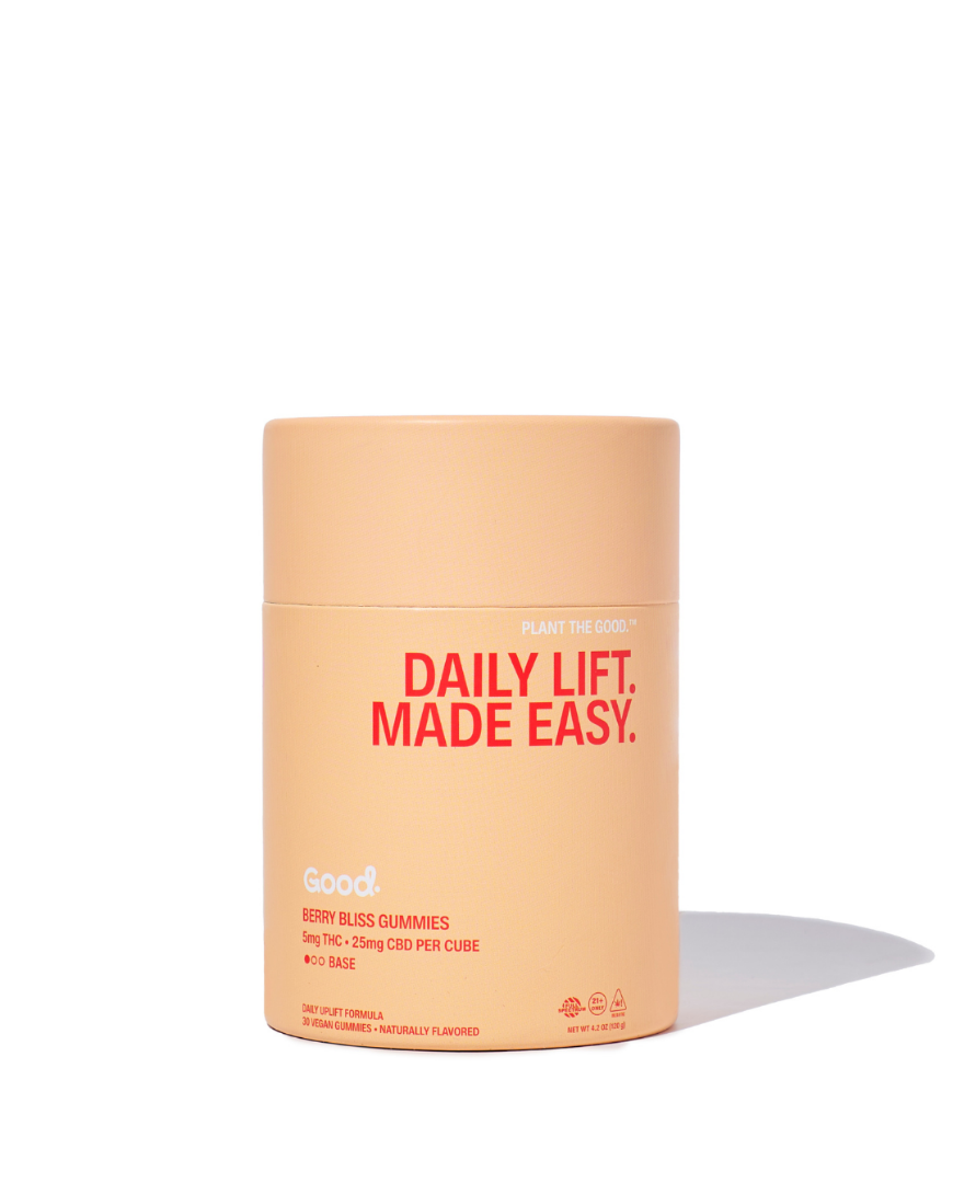 Daily Lift Base 5mg THC + 25mg BD gummies — Good Organics