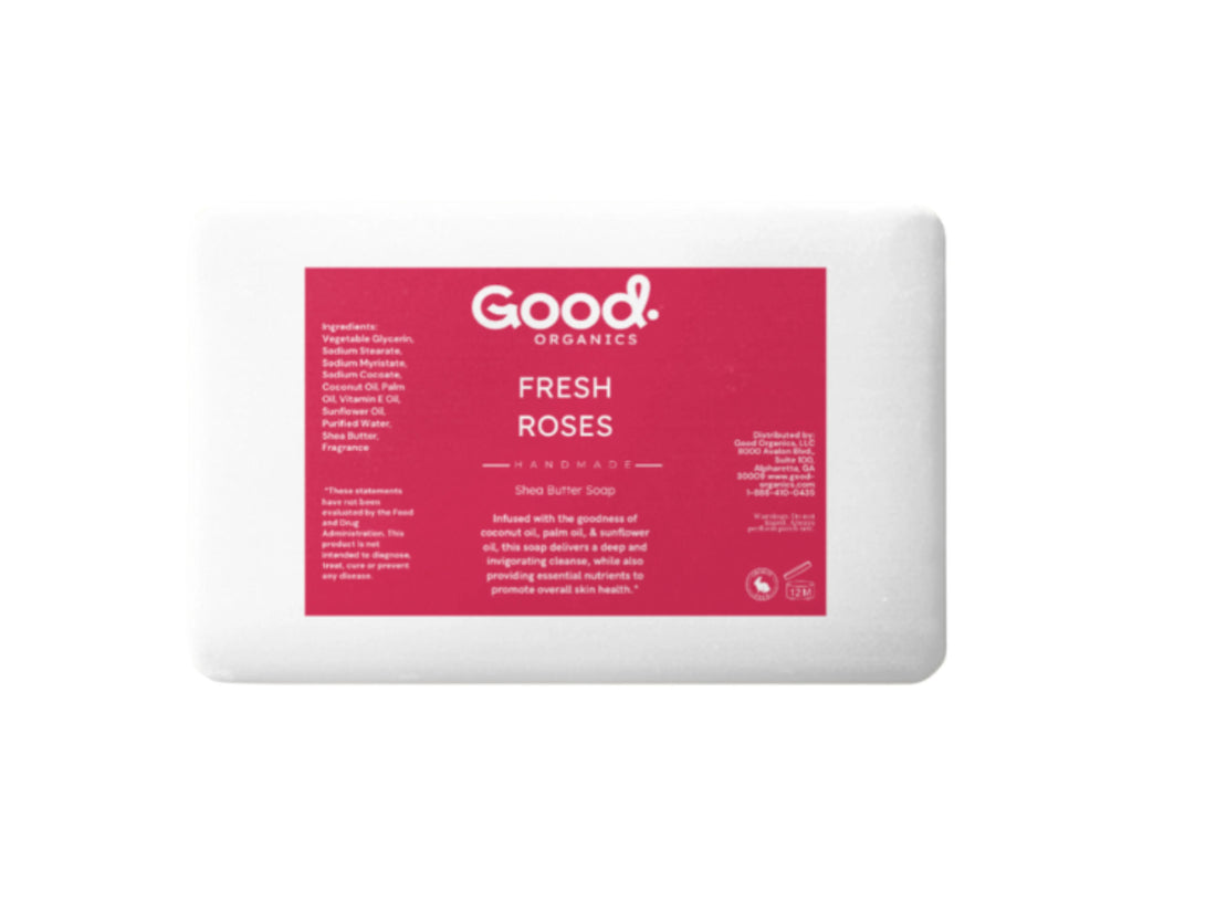 Fresh Roses Shea Butter Soap - Good Organics