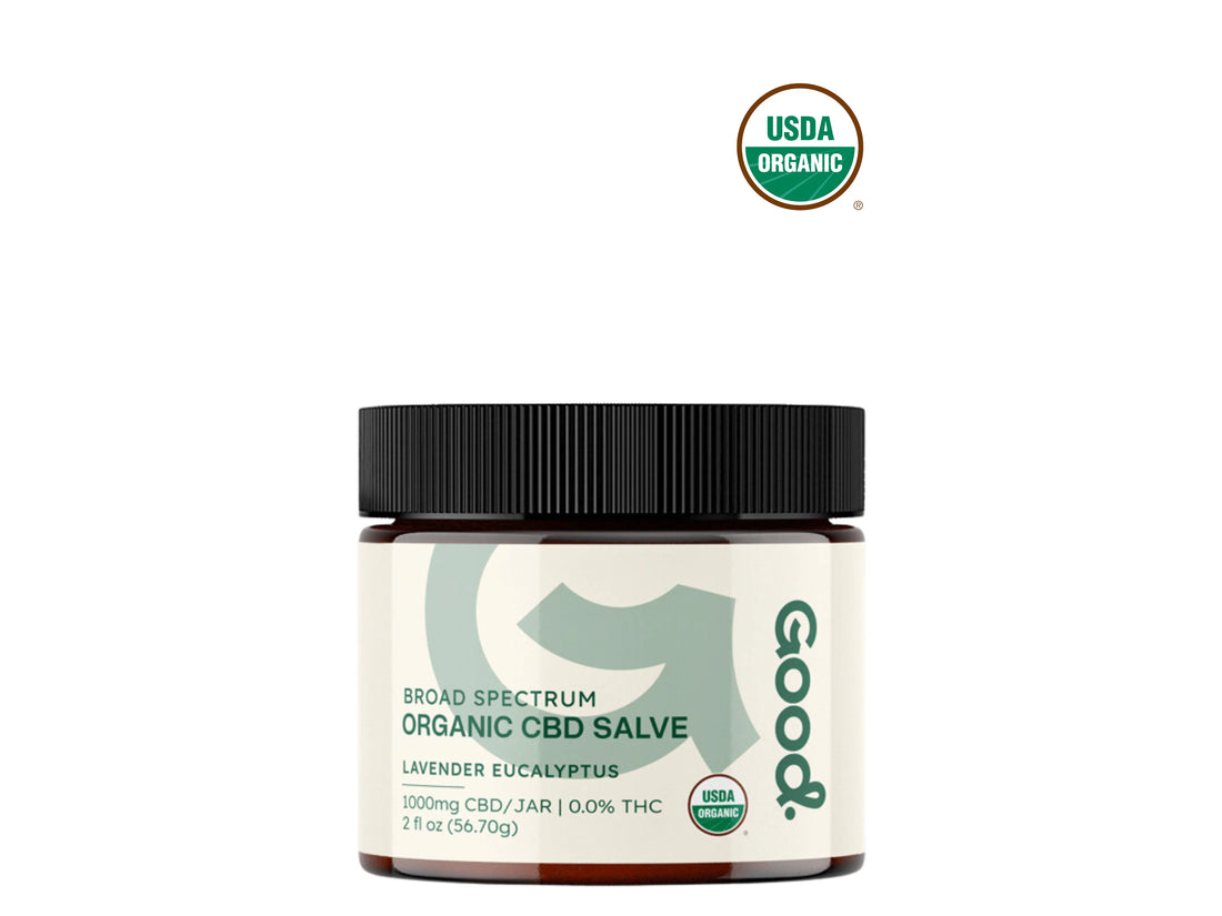 Organic CBD Salve with Lavender and Eucalyptus Broad Spectrum (1oz and 2oz) - Good Organics
