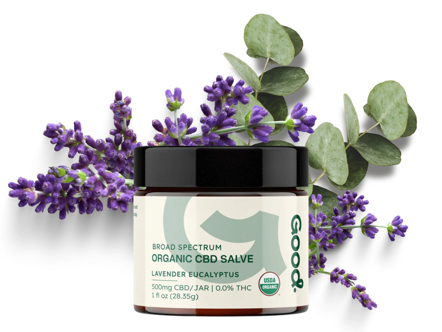 Organic CBD Salve with Lavender and Eucalyptus Broad Spectrum (1oz and 2oz)