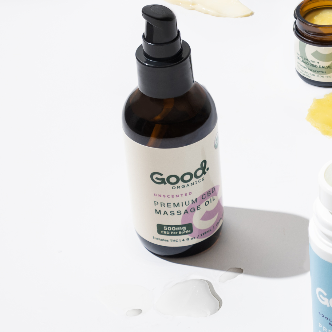 USDA Organic Full Spectrum Massage Oil - 500mg