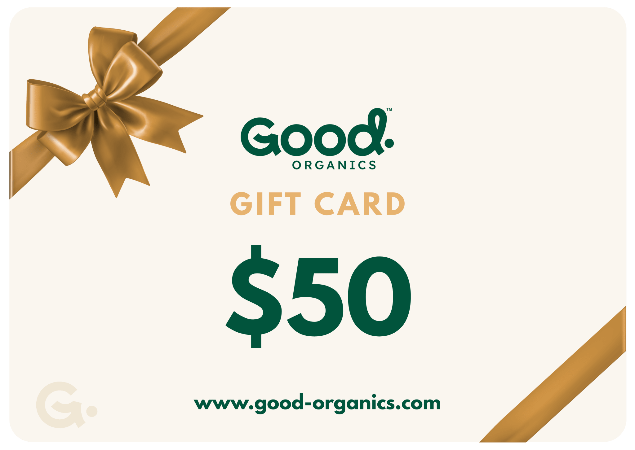 Good Organics e - Gift Card - Good Organics