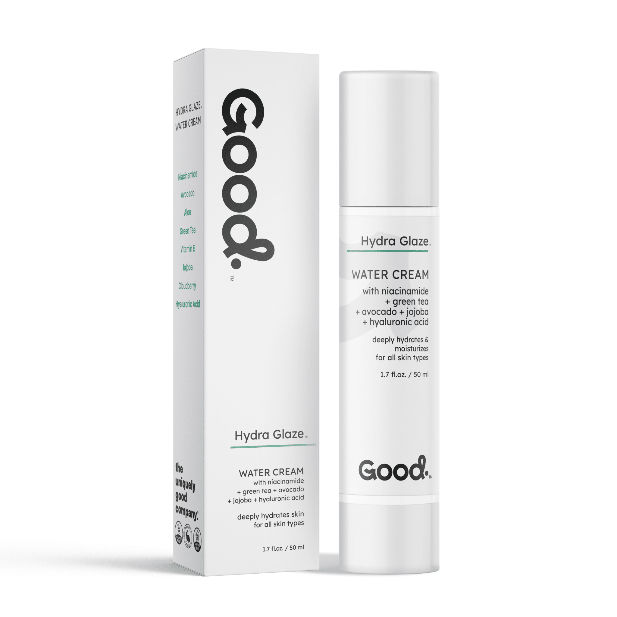 Niacinamide & Hyaluronic Acid Hydra Glaze™️ Water Cream - Good OrganicsFacial Moisturizer