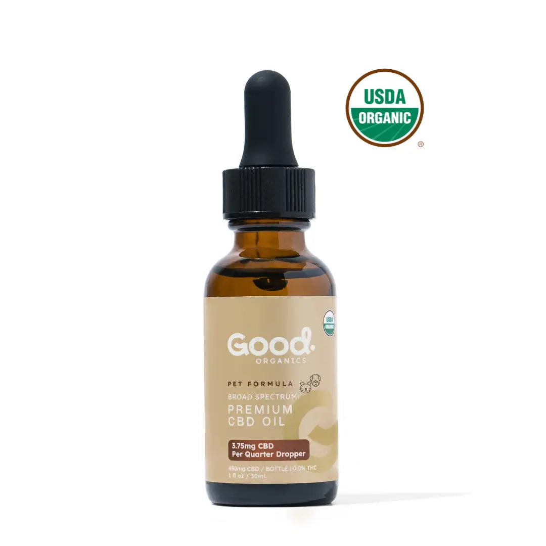 USDA ORGANIC CBD TINCTURE FOR DOGS, CATS & PETS - Good OrganicsSpecialty Supplements