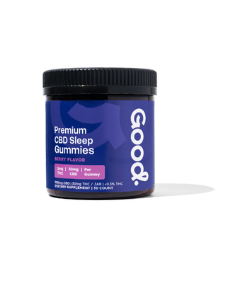 30mg CBD sleep gummies berry flavor nighttime formula — Good Organics