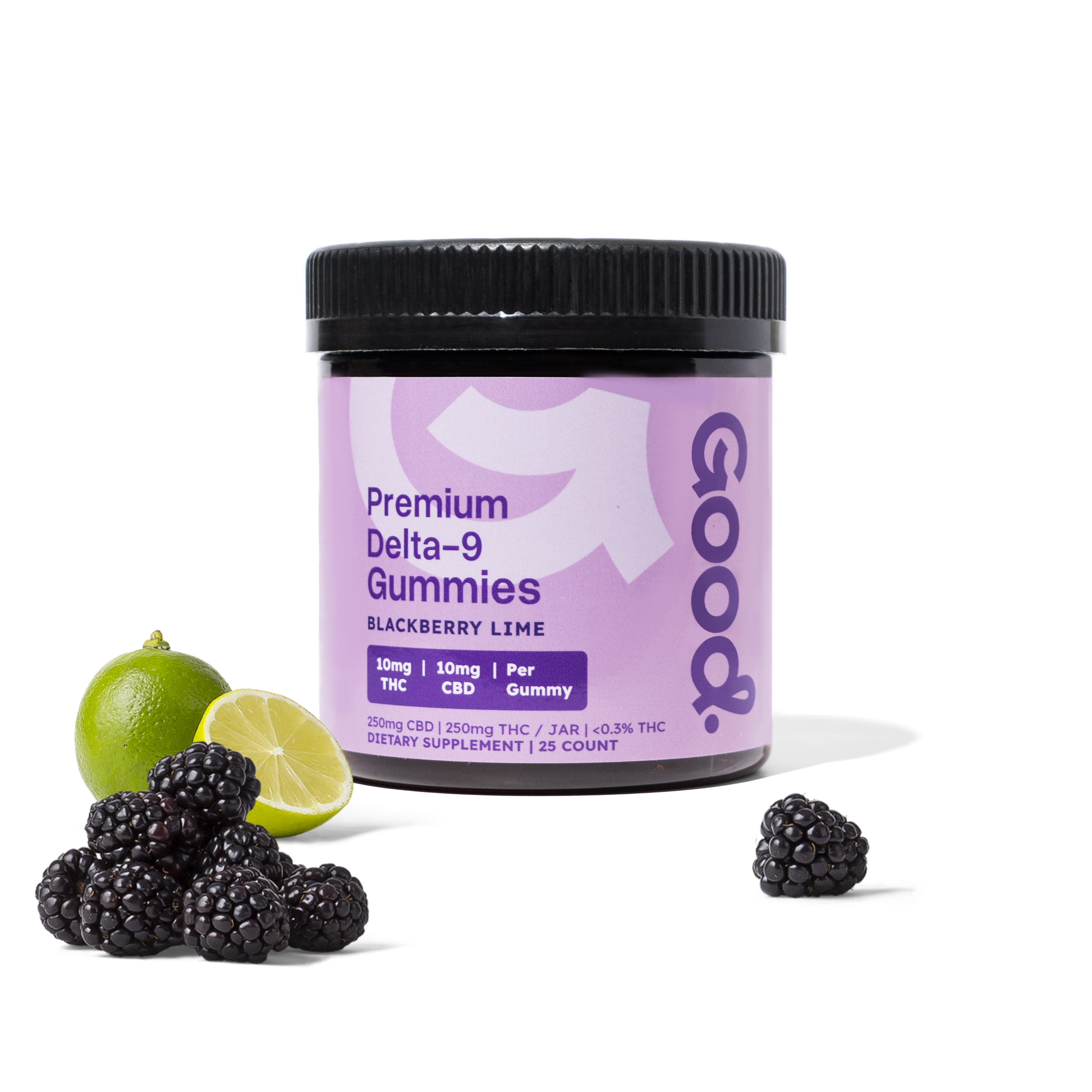 Blackberry Lime Gummies - 10mg THC