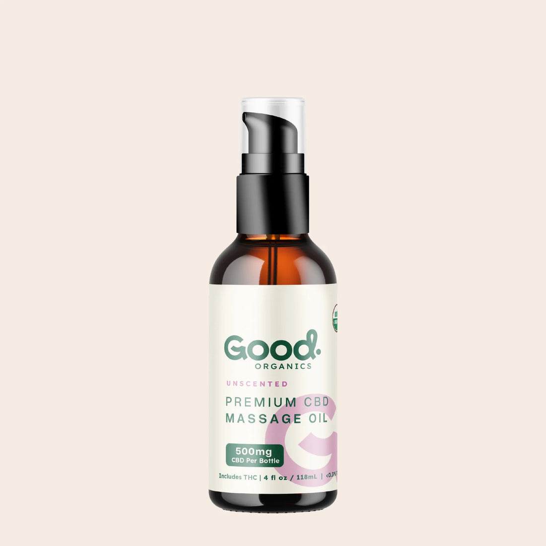 Organic CBD Massage Oil with THC