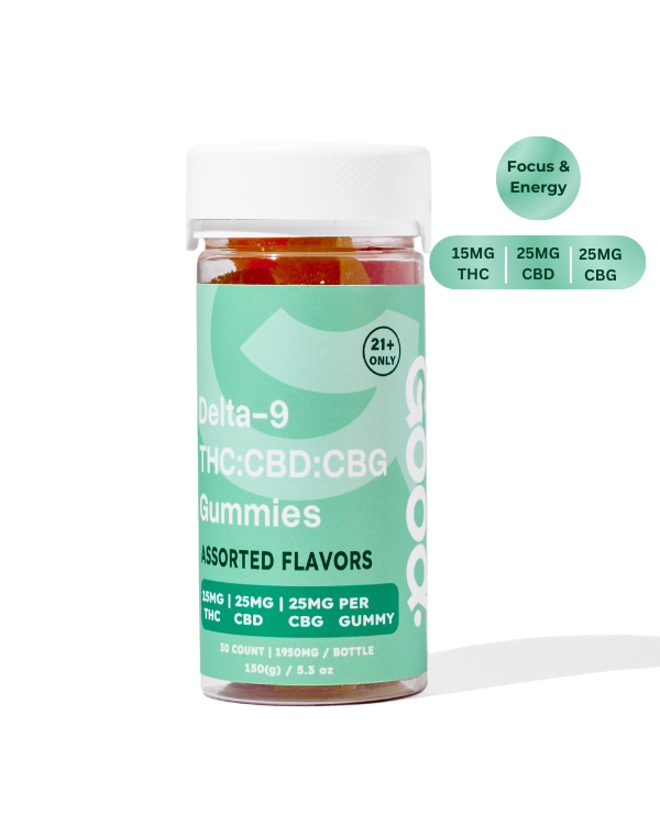 D9:CBD:CBG Assorted Flavor Gummies