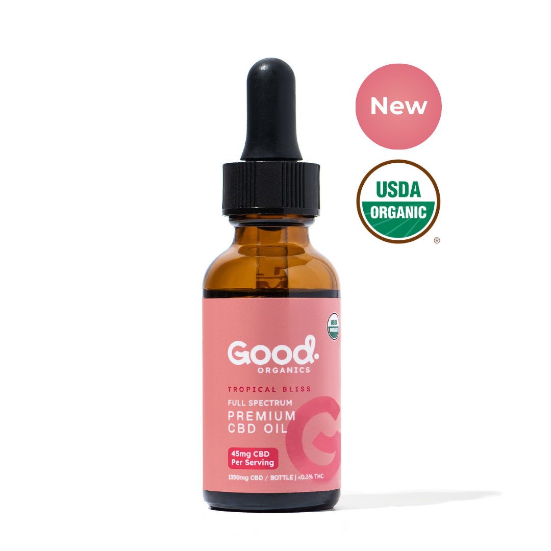 USDA Organic Tropical Bliss Tincture - 900mg &amp; 1350mg THC