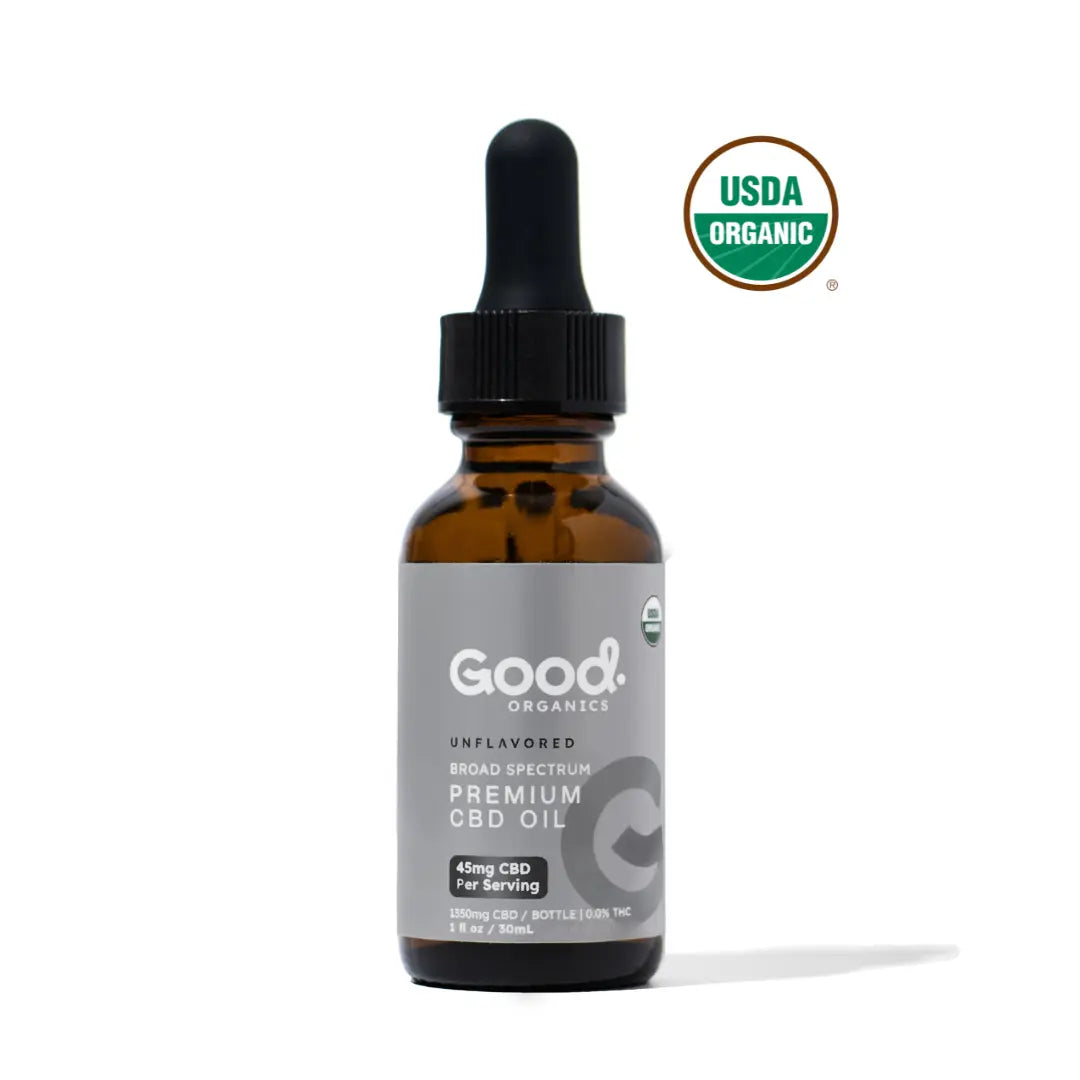 USDA Organic Unflavored CBD Tincture - 1350mg