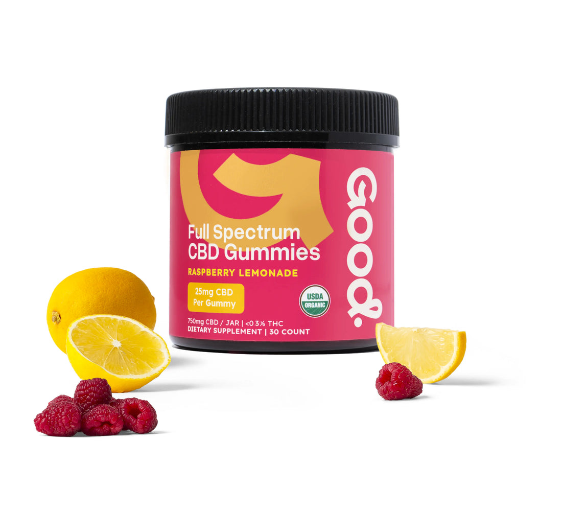 USDA Organic Raspberry Lemon Gummies - 25mg