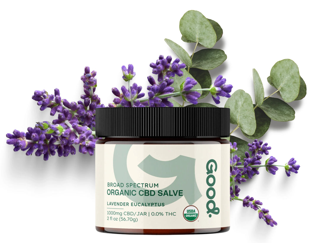 Organic CBD Salve with Lavender and Eucalyptus Broad Spectrum (1oz and 2oz)