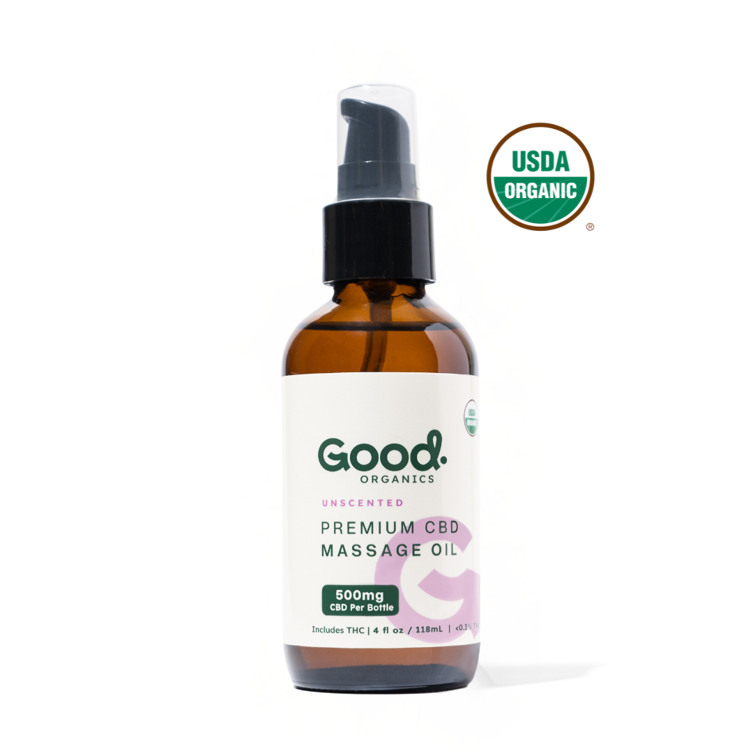 USDA Organic Full Spectrum Massage Oil - 500mg