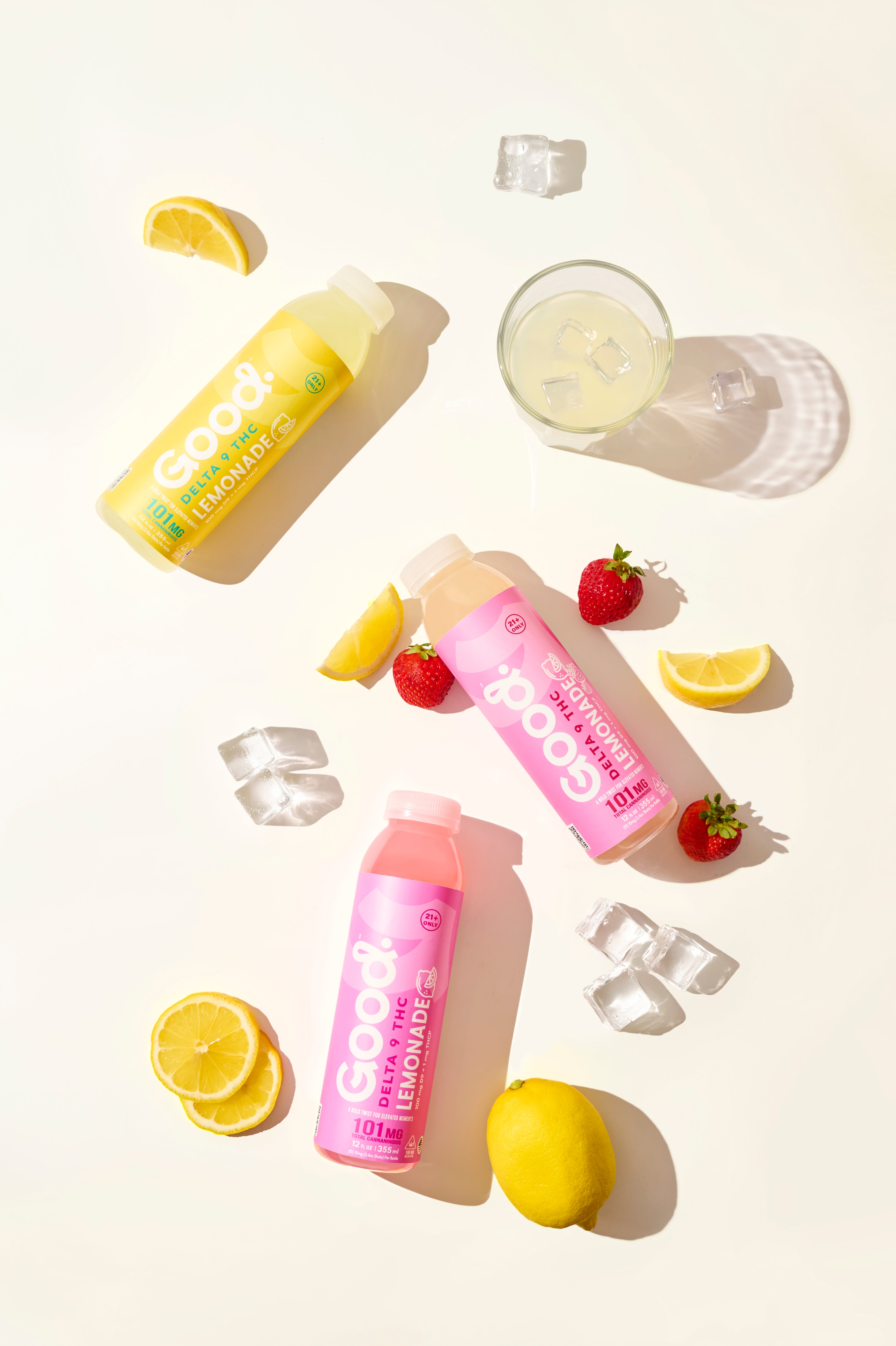 Pink Delta 9 Nano Infused Lemonade 12oz (101mg Total)