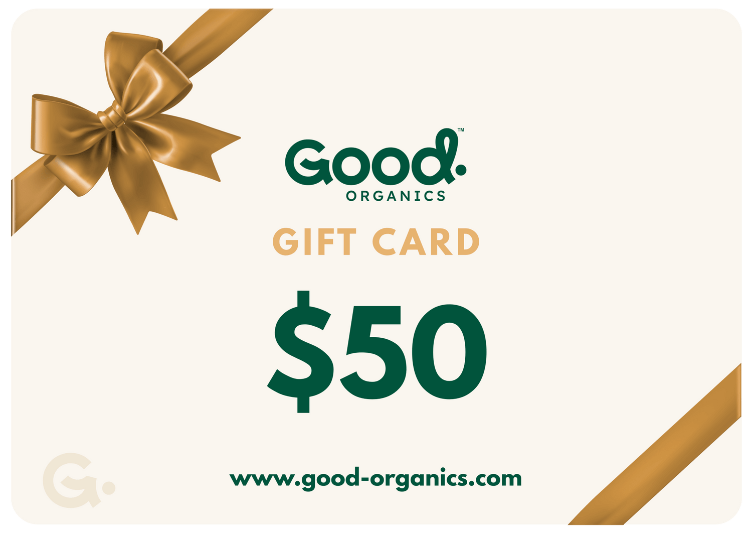 Good Organics e - Gift Card - Good Organics