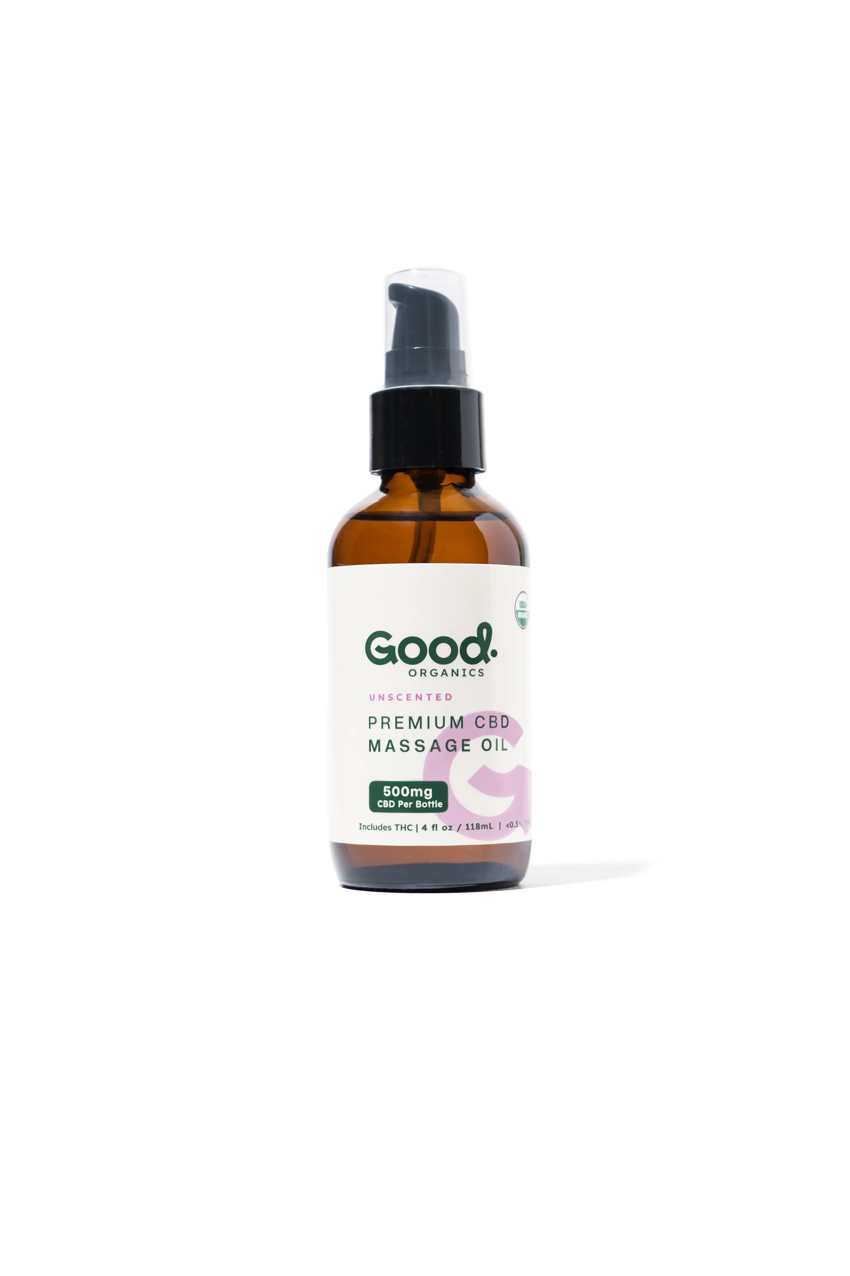 USDA Organic Full Spectrum Massage Oil - 500mg